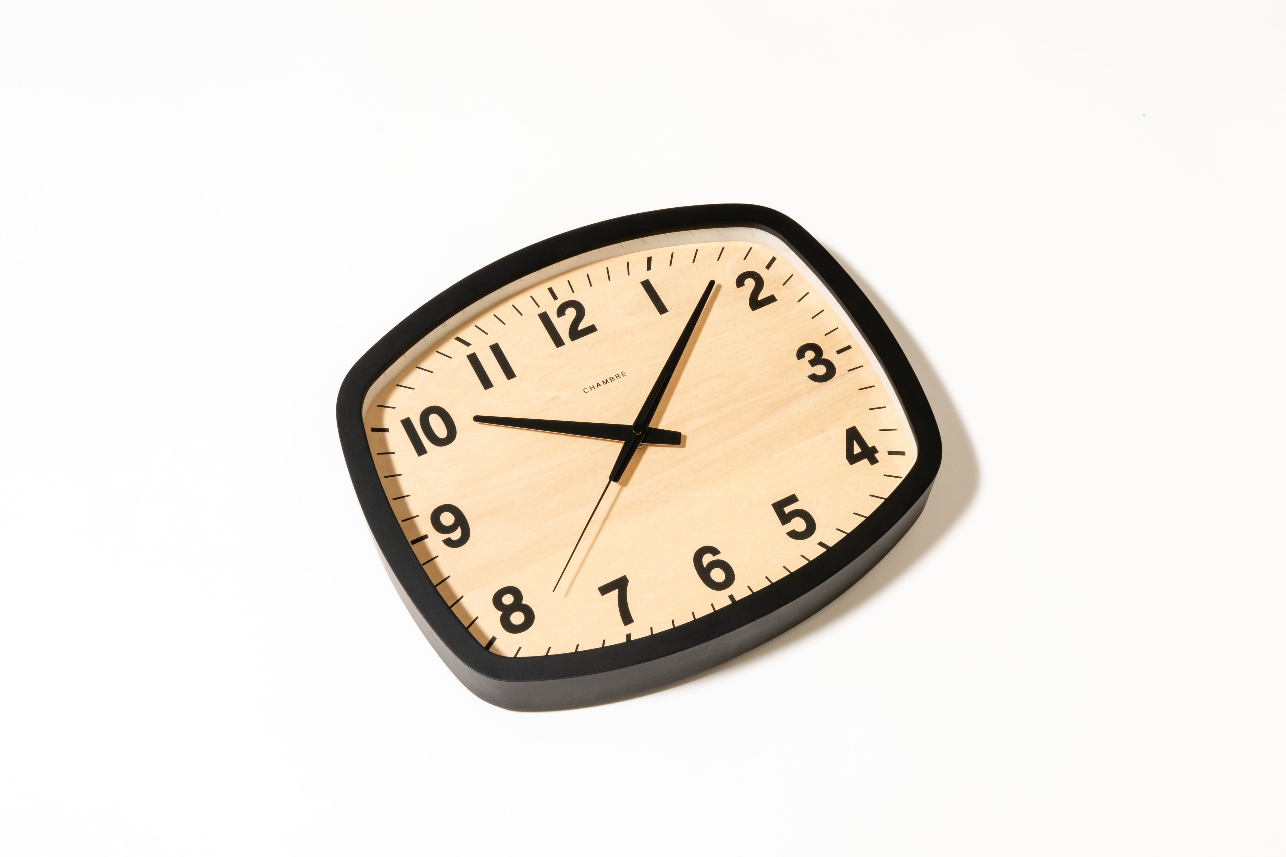 電波時計 R-SQUARE CLOCK BLACK | シャンブル【CHAMBRE】byインターゼロ