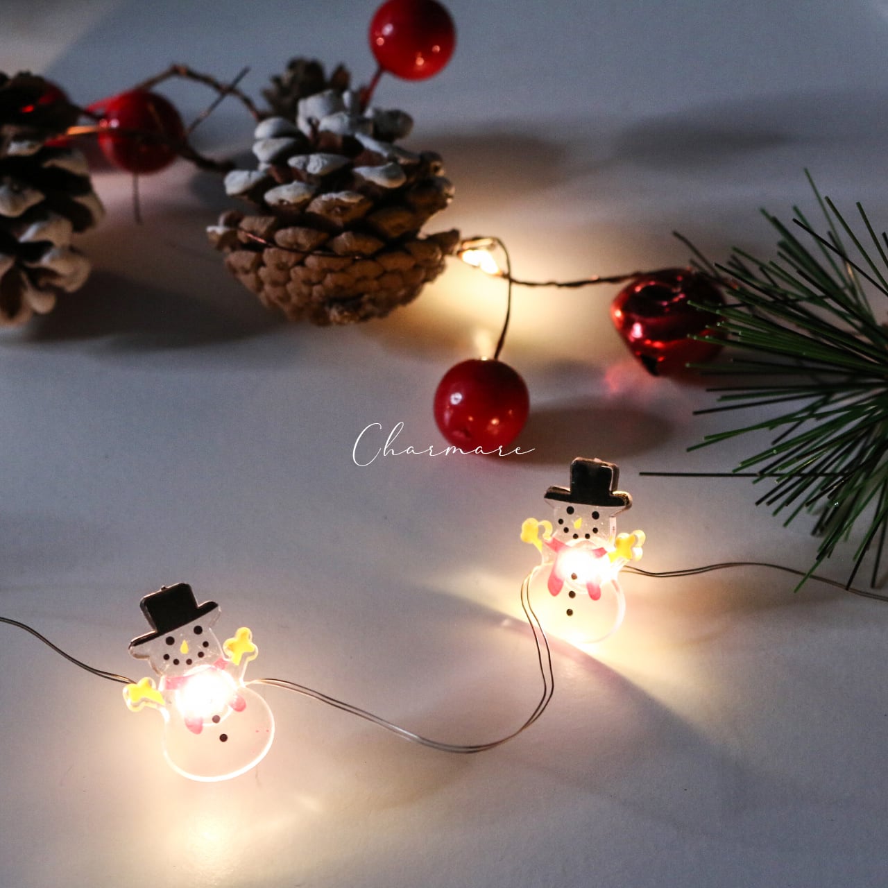 2m【雪だるまライト／LED20個】 イルミネーション 装飾 クリスマス