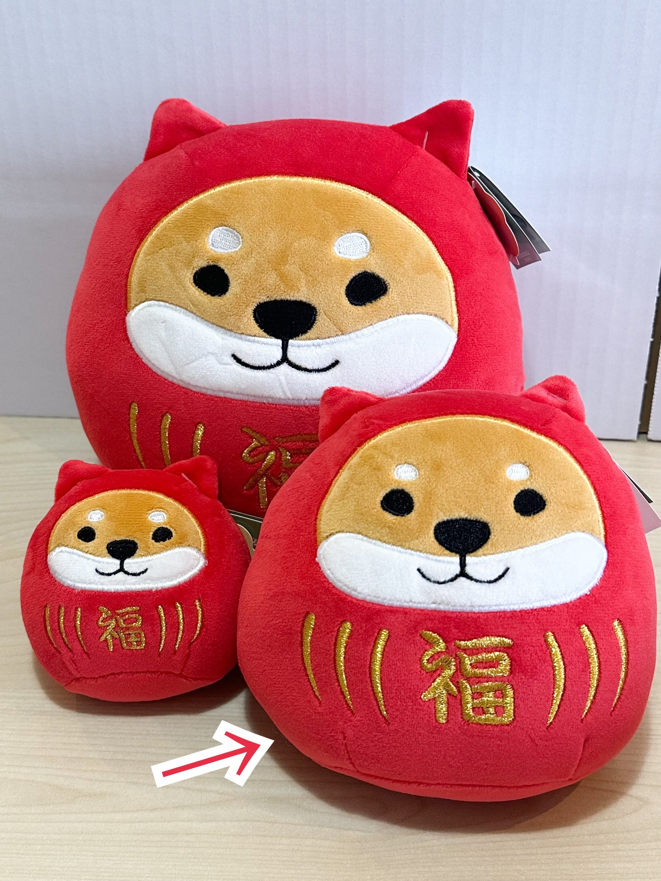 柴田さんダルマもちふわクッションS | わんこ雑貨の店 スマイルズ