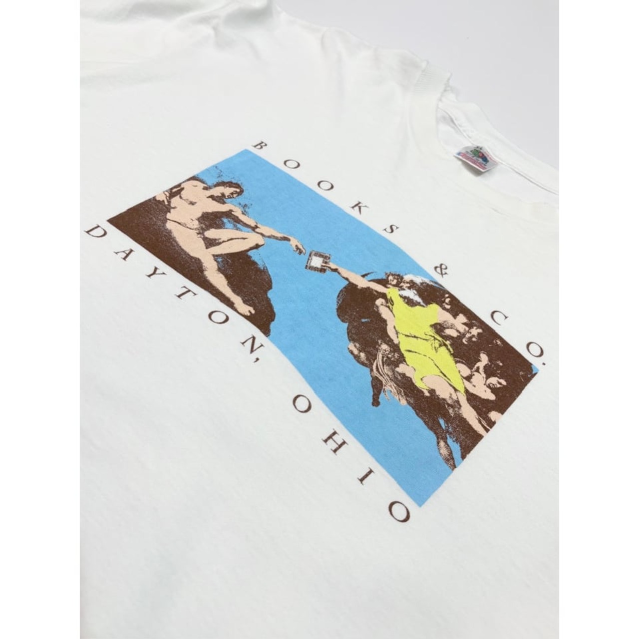 90s BOOKS & CO "Michelangelo Parody" Tee MADE IN USA  Size XL