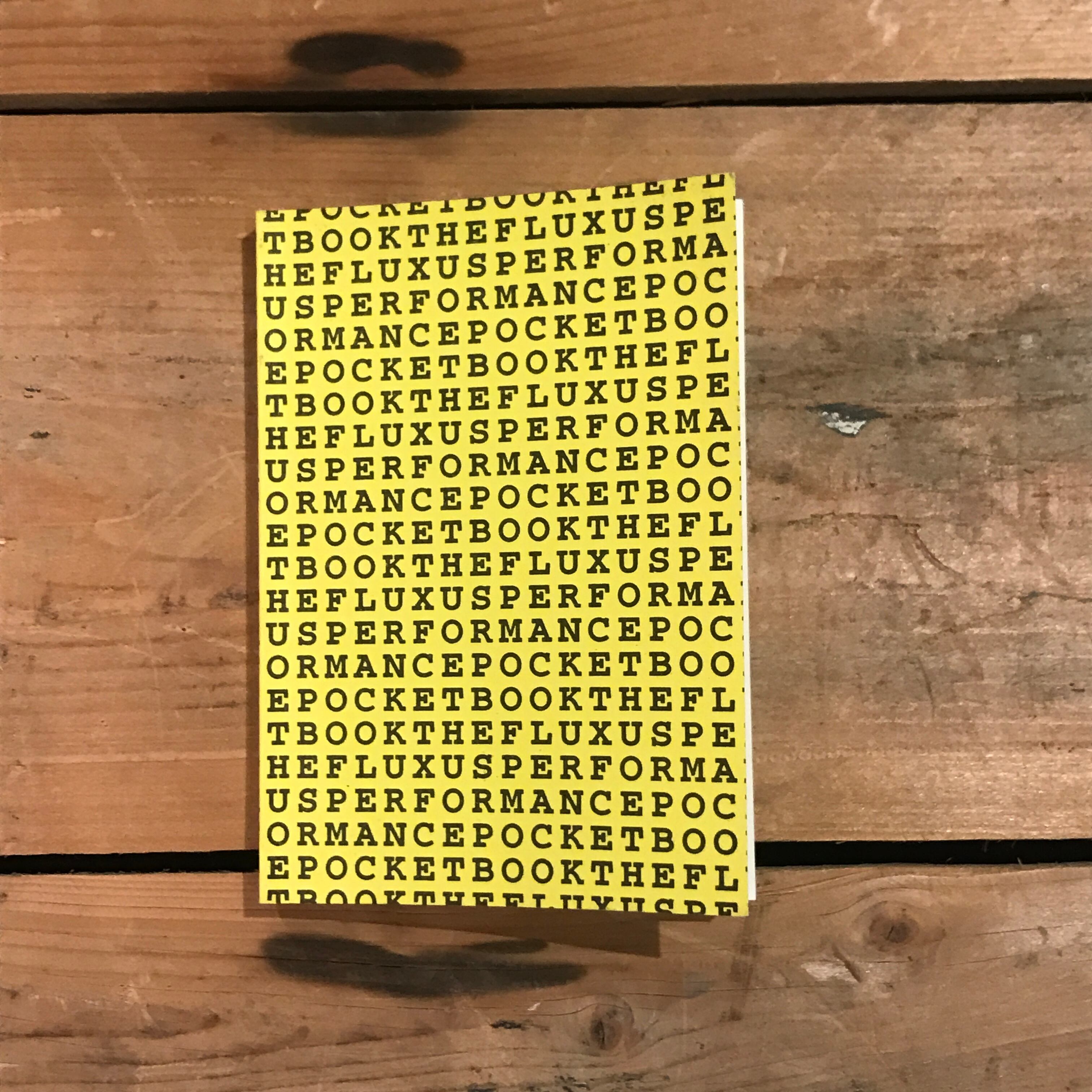 フルクサス FLUXUS performance pocketbook 2003