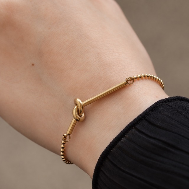 316L knot simple bracelet  #b51