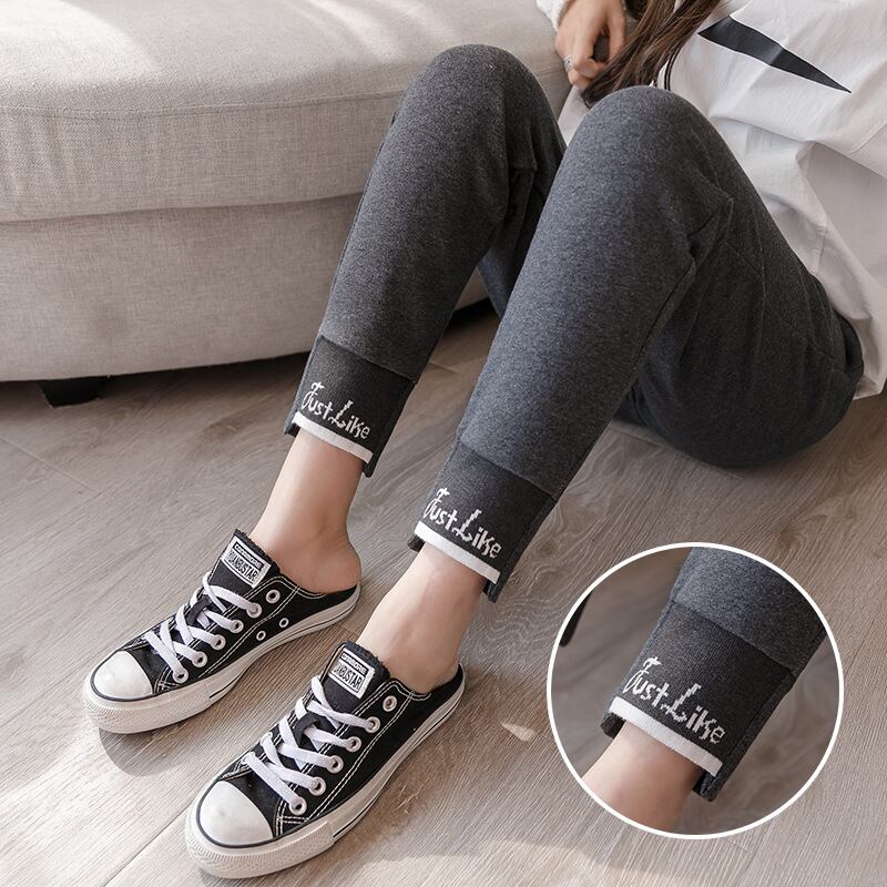 【新作】【送料無料】 マタニティウェア2020秋冬新作ファッションフットステッチルーズトラックパンツ オータム 秋物 ウィンター 冬物 expec262248334320