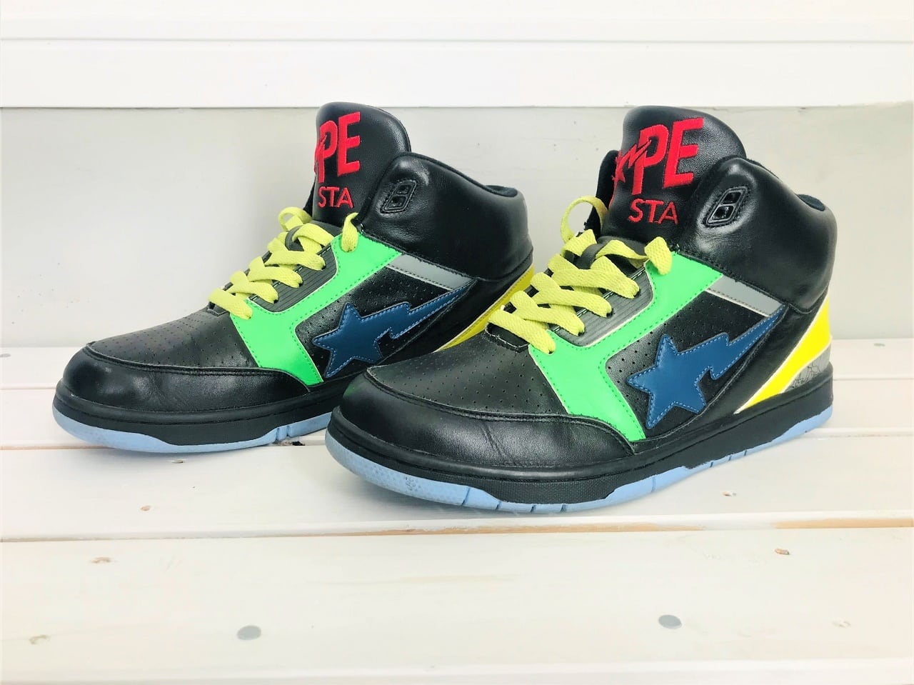 A BATHING APE BAPE STA High Black × Green