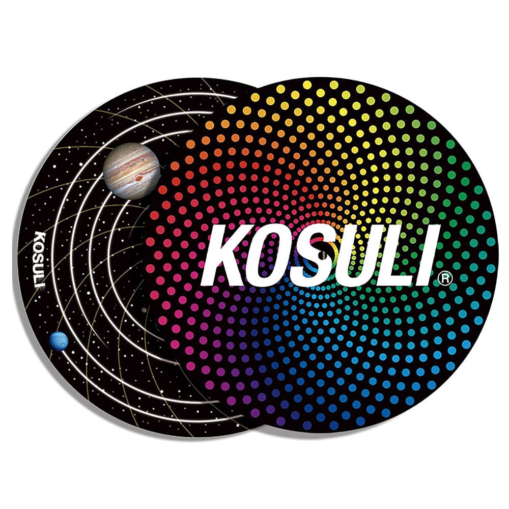 KOSULI / Colorful Spiral Dots & Solor System Pattern 12inch