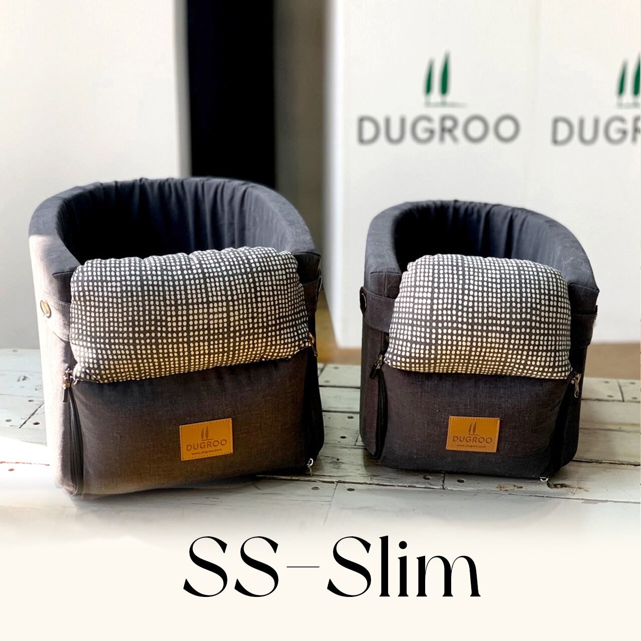 Console Box Dog Car Seat SS-Slim【Dark Chic】/ Dugroo / 日本未入荷