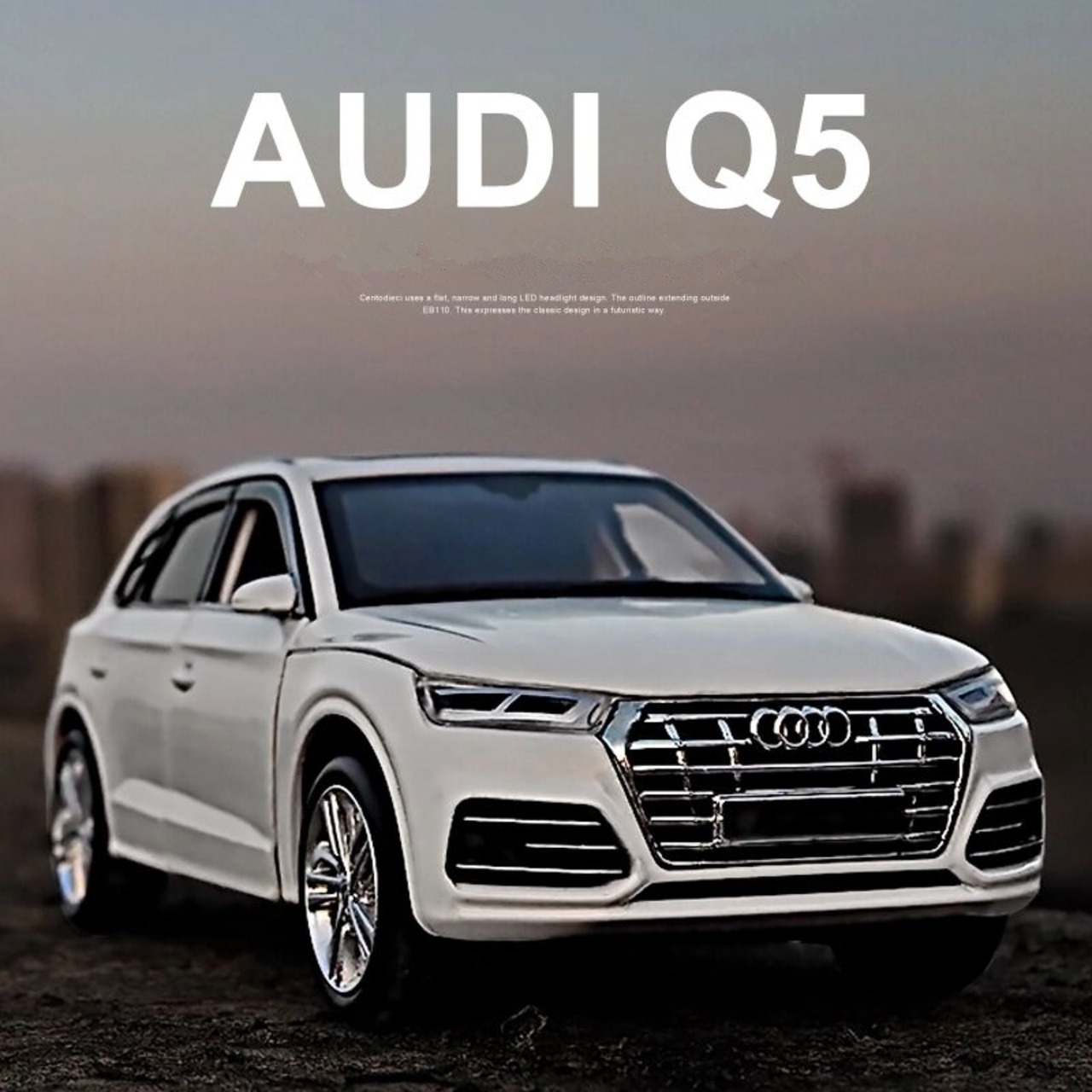 AUDi アウディ Q5 1/32 ミニカー 全3色 ライト点灯 エンジンサウンド 合金モデル 模型