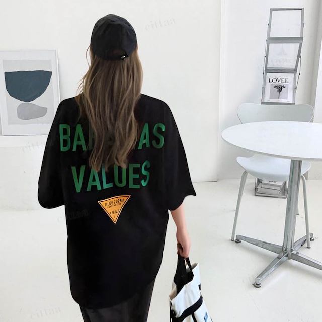 【予約】Y-3895　2024春夏新作♡BAHAMASバックロゴ半袖Tシャツ　ブラック　0426