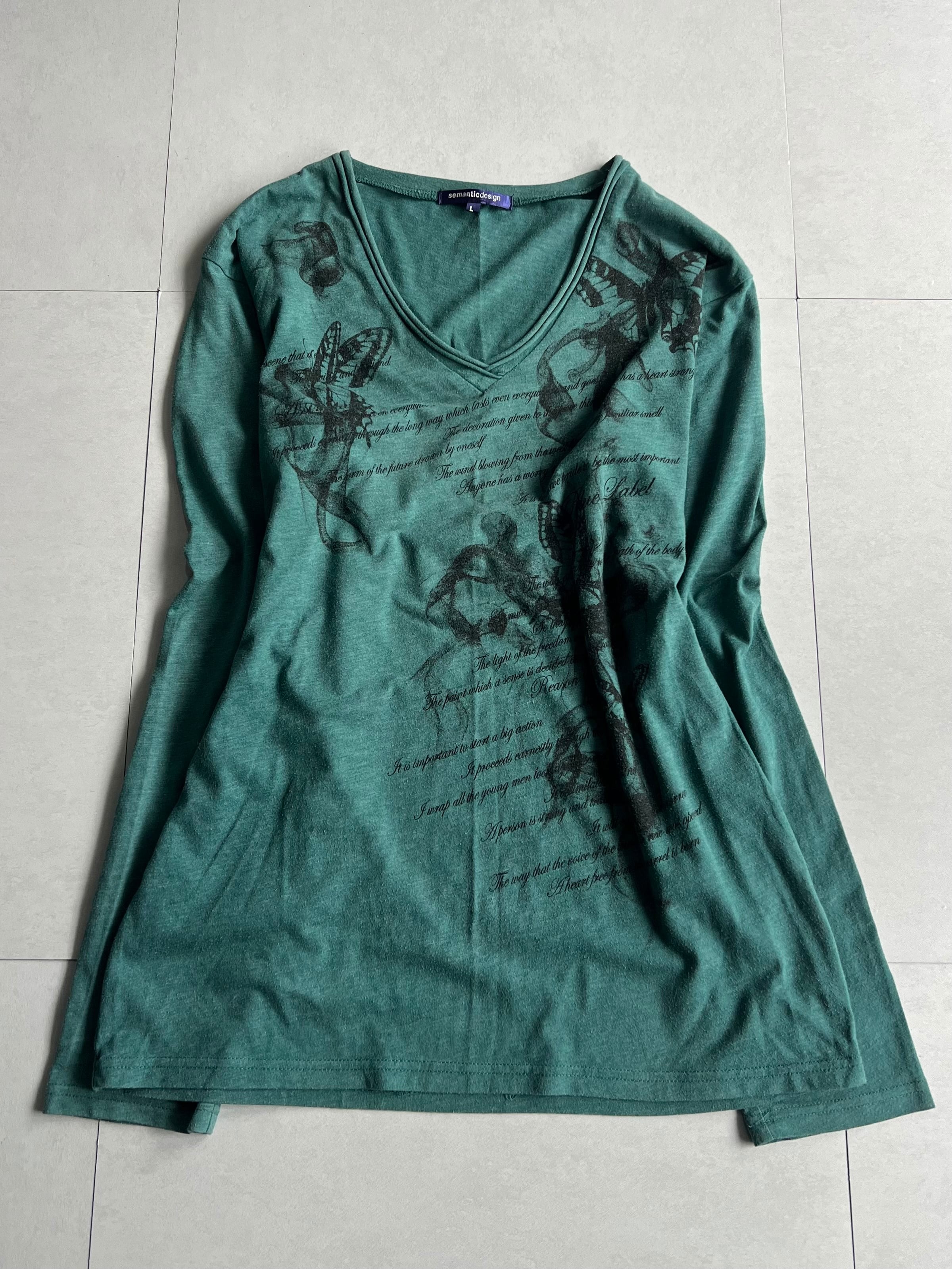 "semantic design" Shadow Butterfly Long Sleeve