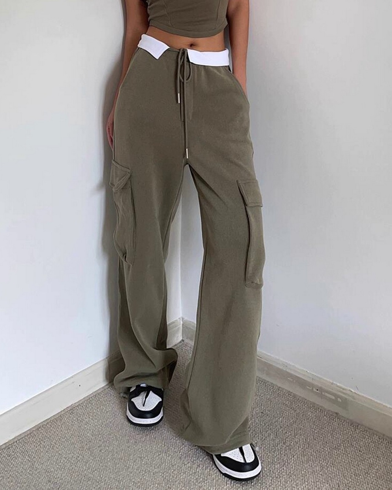 ストリングカフスワークウェアカジュアルパンツ 4color  A0593 - 5