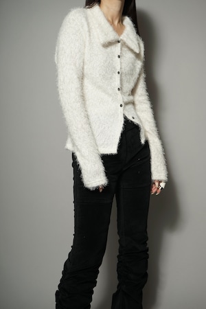 FUR SHIRT  (WHITE) 2312-23-02