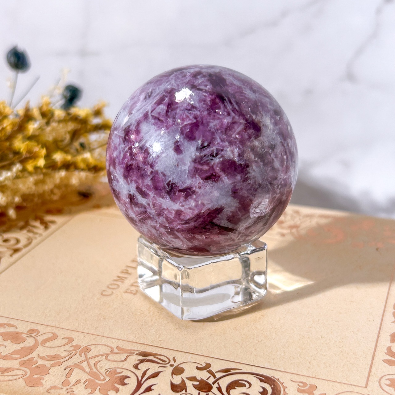 レピドライト(パープルマイカ) スフィア