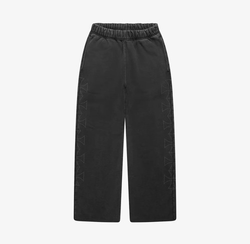 ASKYURSELF / cross studs baggy jogger