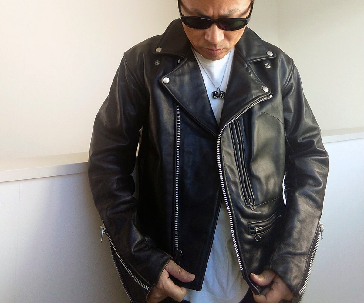 バンソン 90s レザー ジャケット ライダーズ ブラック 36 S3009 VANSON(バンソン) シングルライダースジャケット ブラック