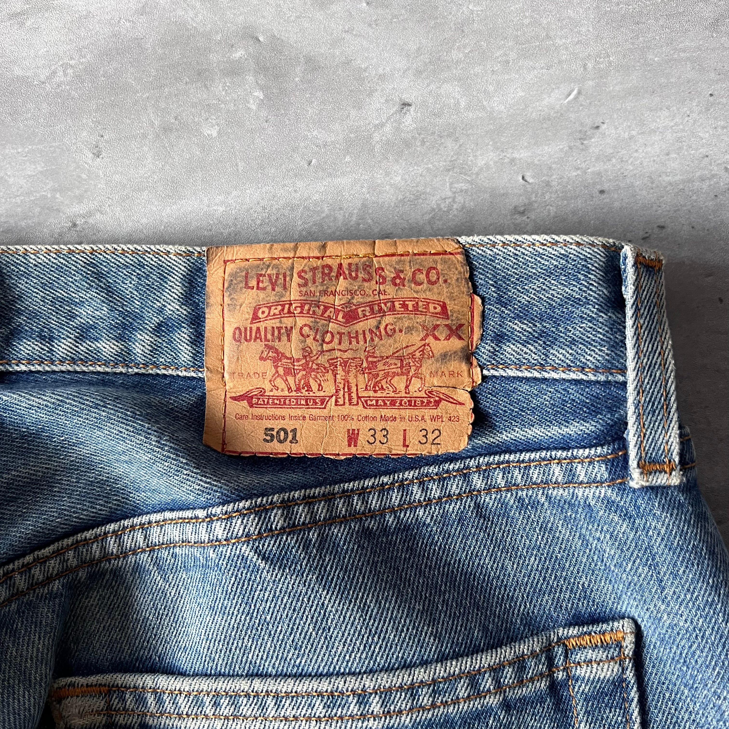 90s “Levis 501” W33 denim pants made in usa 90年代 リーバイス501 