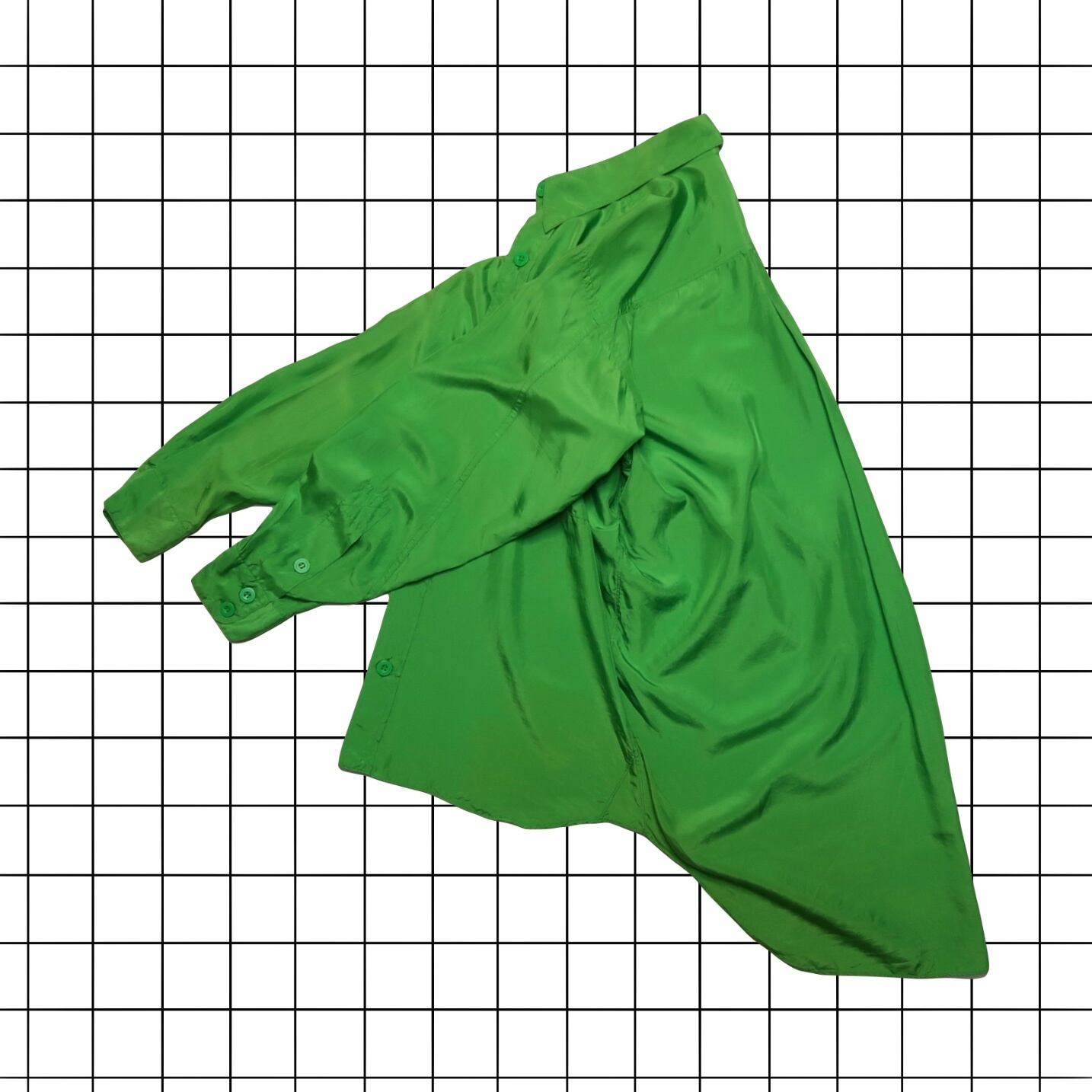 1980s KATHARINE HAMNETT LONDON big pocket silk shirts | gamustore