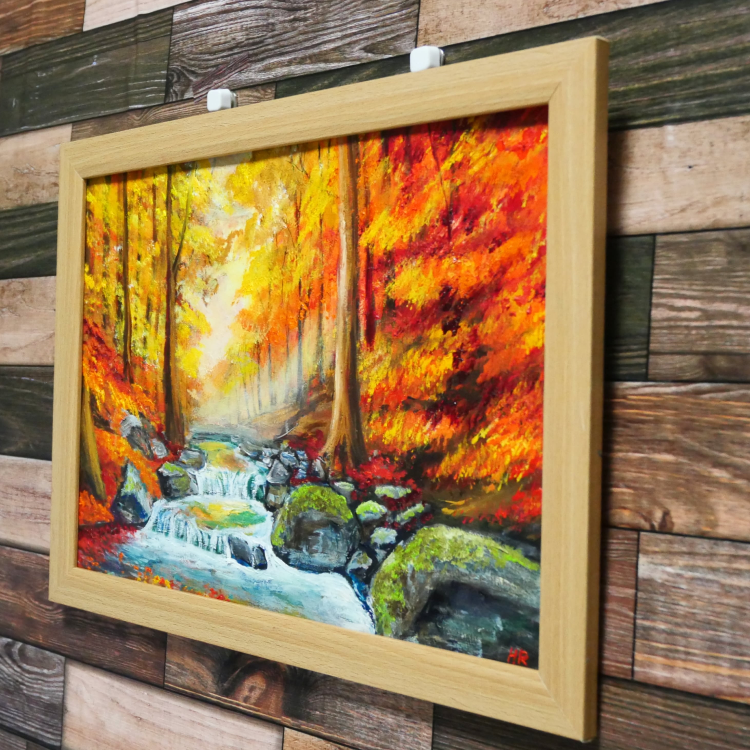 油絵 絵画 【紅葉川渓谷】 | HIROSHI1990 油絵 絵画 【紅葉川渓谷】 | HIROSHI1990