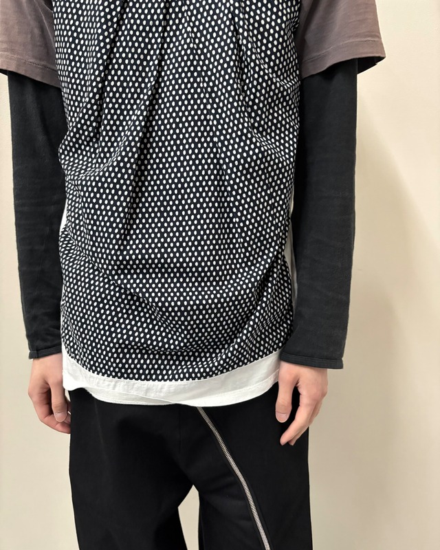 【Neil Barret】dots gather tank top