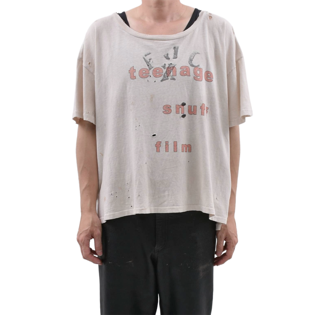 【Enfants Riches Déprimés】Teenage Snuff T-Shirt Army White - 1