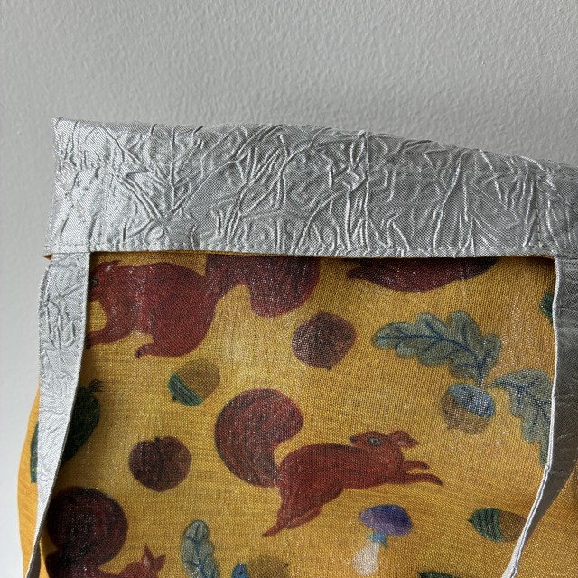 【松尾ミユキ】BOIL LAYERED MINI TOTE BAG ボイル生地 レイヤード ミニトートバッグ -SQUIRRELL-