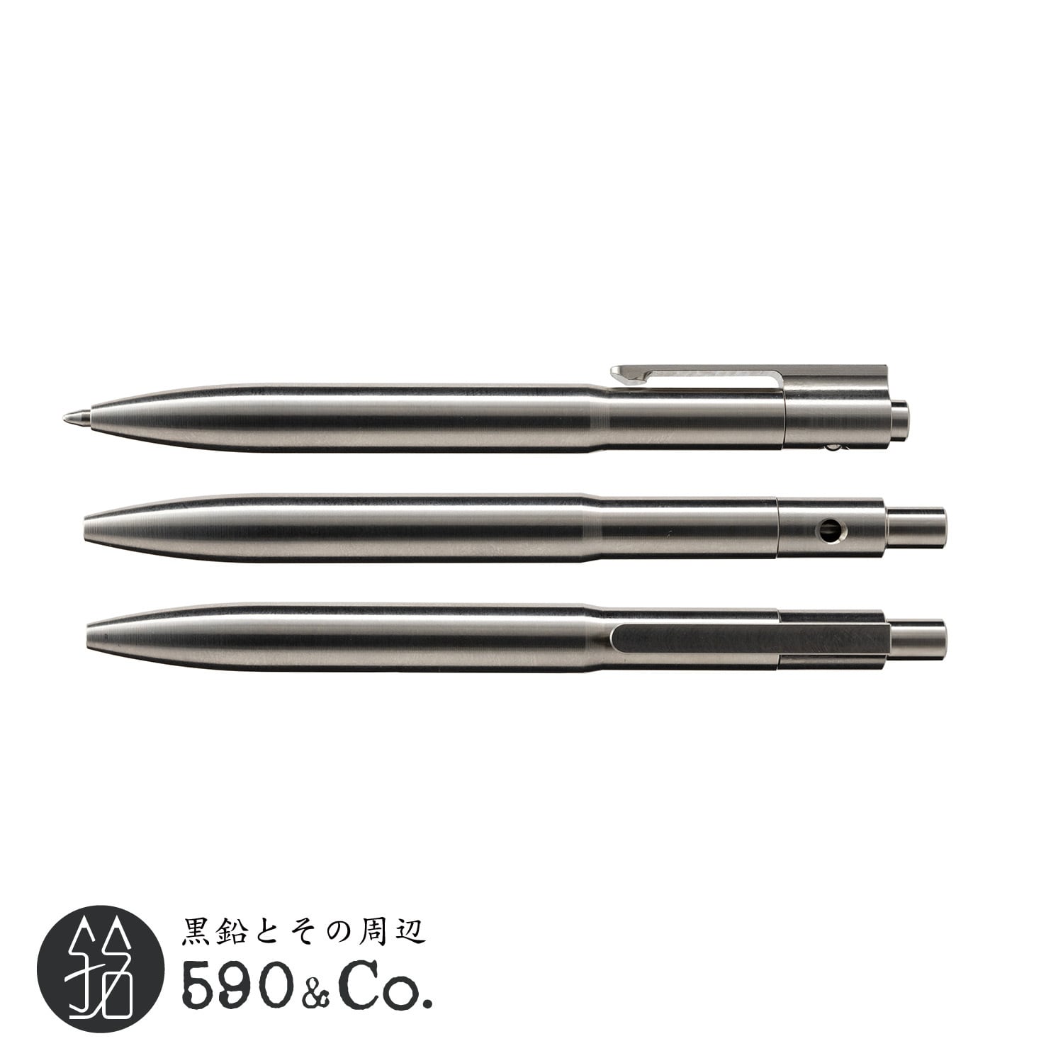 【Autmog】40 Click Pen 6Al-4V (チタン) ISO G2 Schmidt 9000 M Round Nose  590Co.