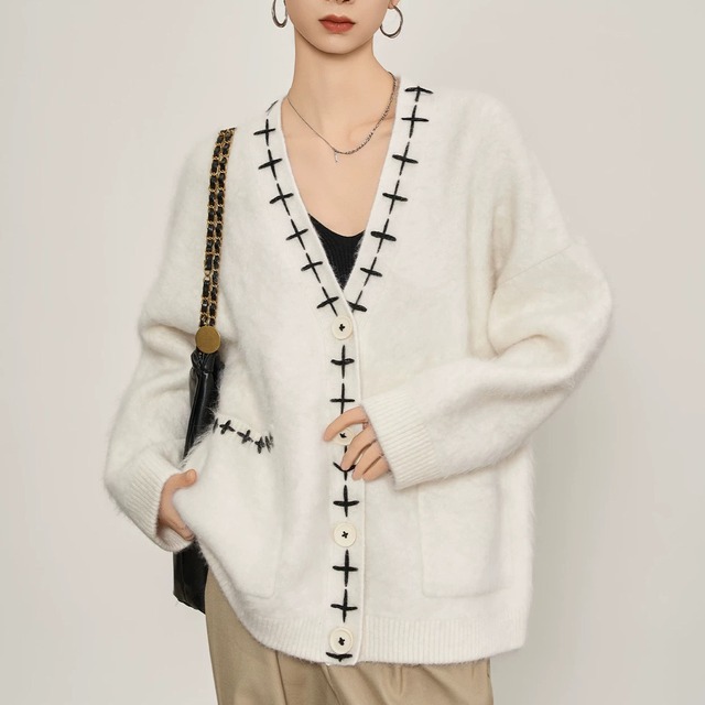 クロス ステッチ カーディガン　59T117