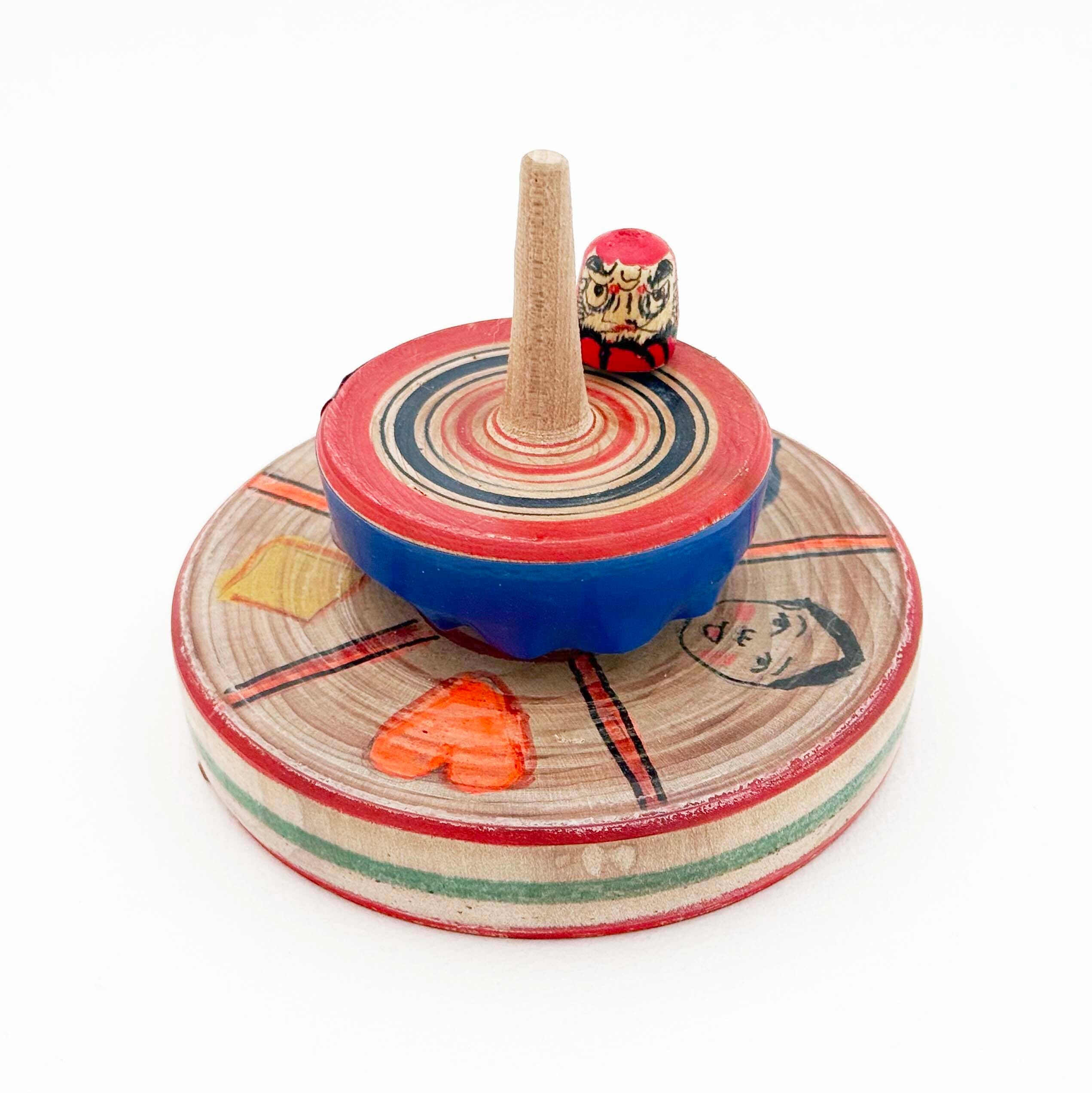 はりまや木地玩具「当てゴマ」