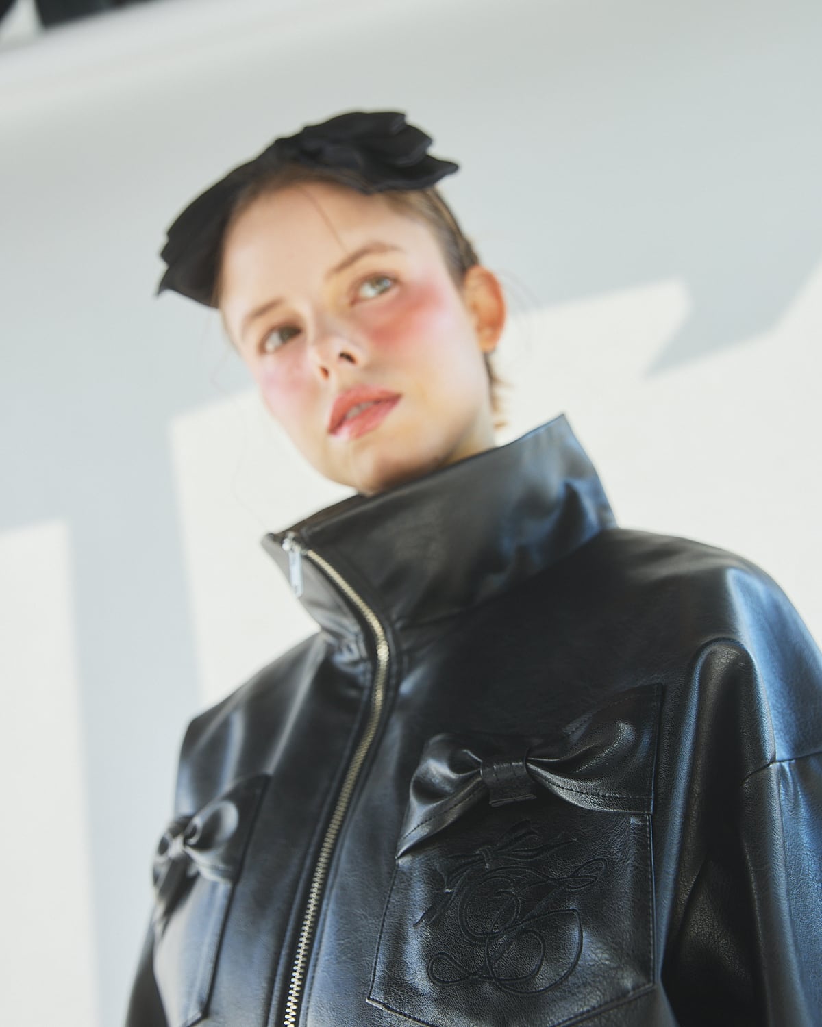 S/S フェイクレザーリボンジャケット | lilLilly official webstore