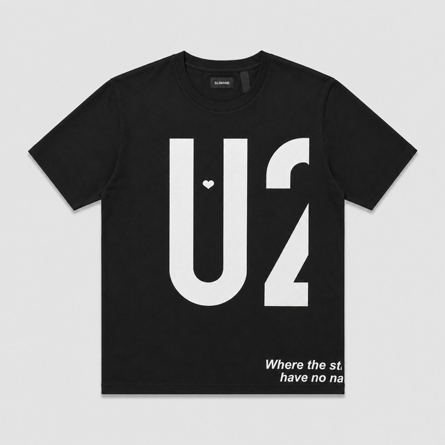 SLIMANE "U2" T-SHIRT / BLACK / SLM-T03