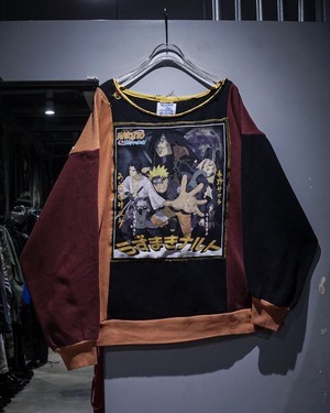 【add (C) vintage】“Remake”“NARUTO” Patchwork Sweashirt