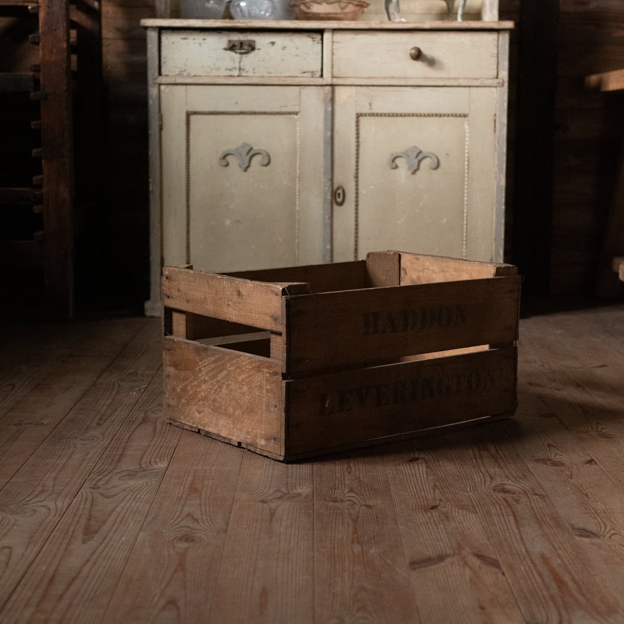 Wood Box / ウッドボックス 【B】〈キャベツボックス・木箱