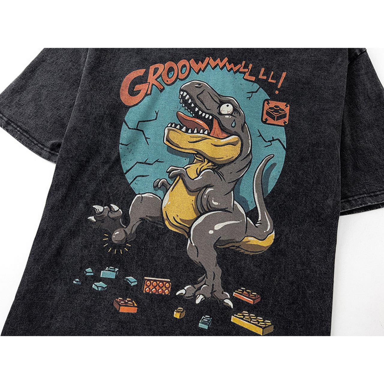 VINTAGE ストリート 恐竜とレゴ Tシャツ T839