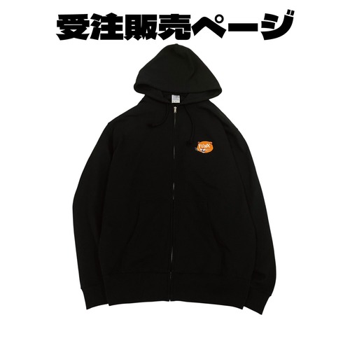 【受注販売ページ】Cat logo Zip Hoodie（刺繍）