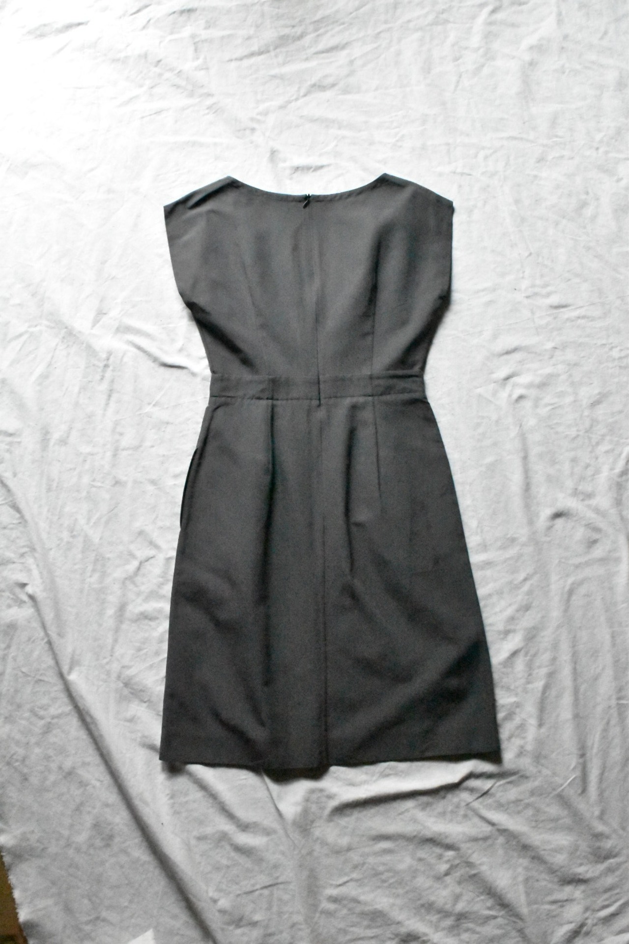 "JIL SANDER" Dark gray sleeveless one-piece
