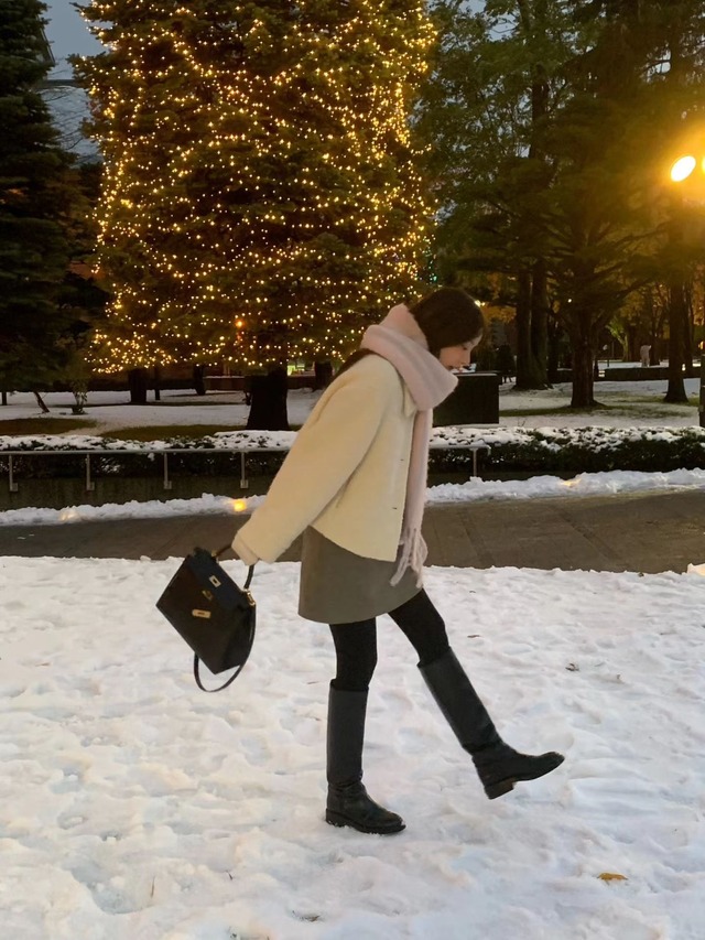 (予約) ounce / Alpaca boucle muffler 3color