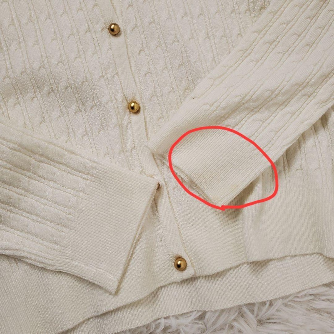 【USED】La　scence　ニットカーディガン　可愛い春コーデ可愛い　女子