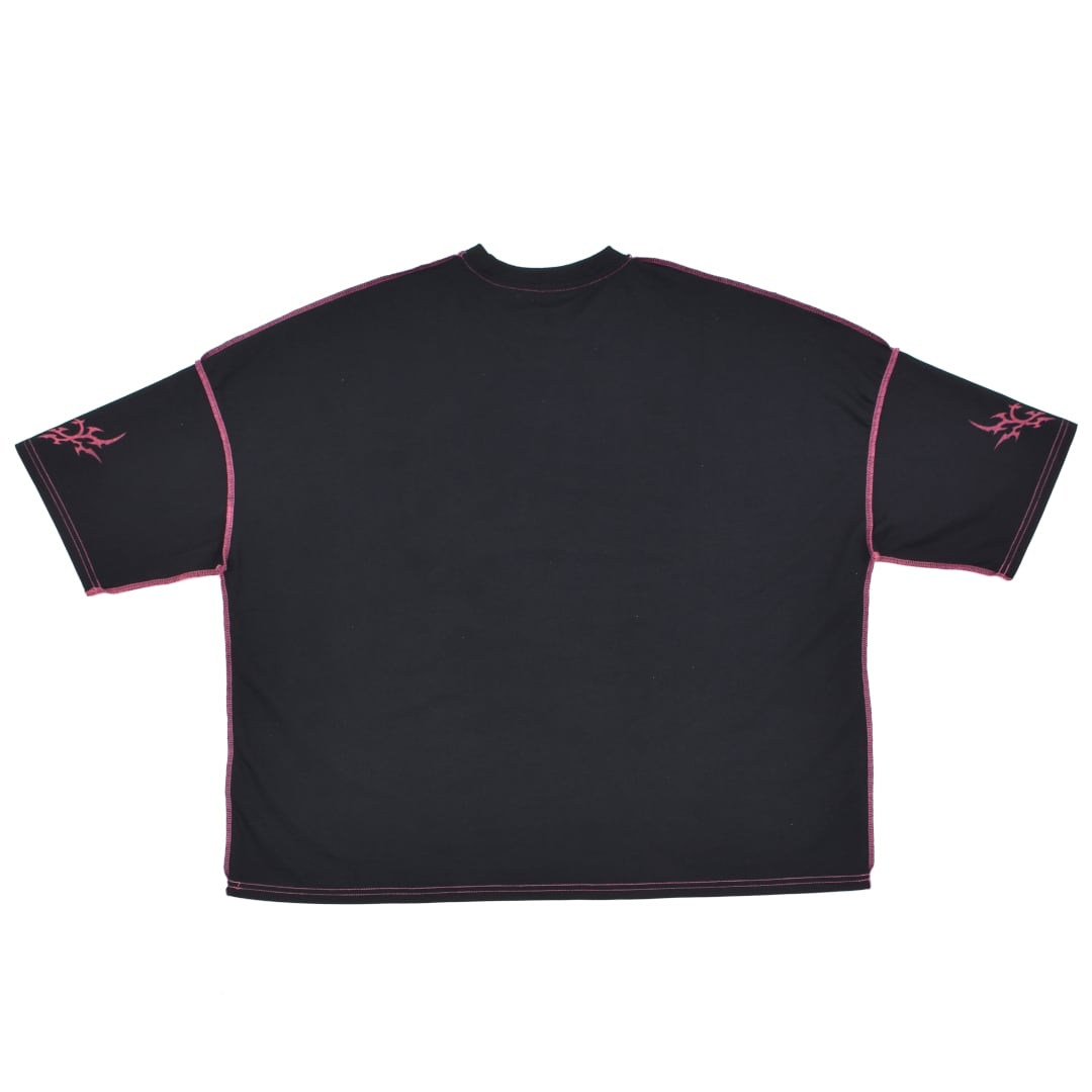 BLACK L近日再入荷の予定!】ウサステッチTシャツ BLACK L近日再入荷の予定!】ウサステッチTシャツ