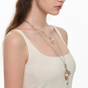 Bear stellar charm necklace