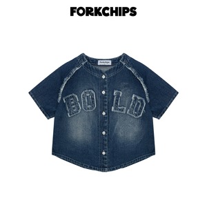 [FORKCHIPS] 볼드데님셔츠 (JS/JM/JL/JXL) / [포크칩스] 볼드데님셔츠 (JS/JM/JL/JXL)