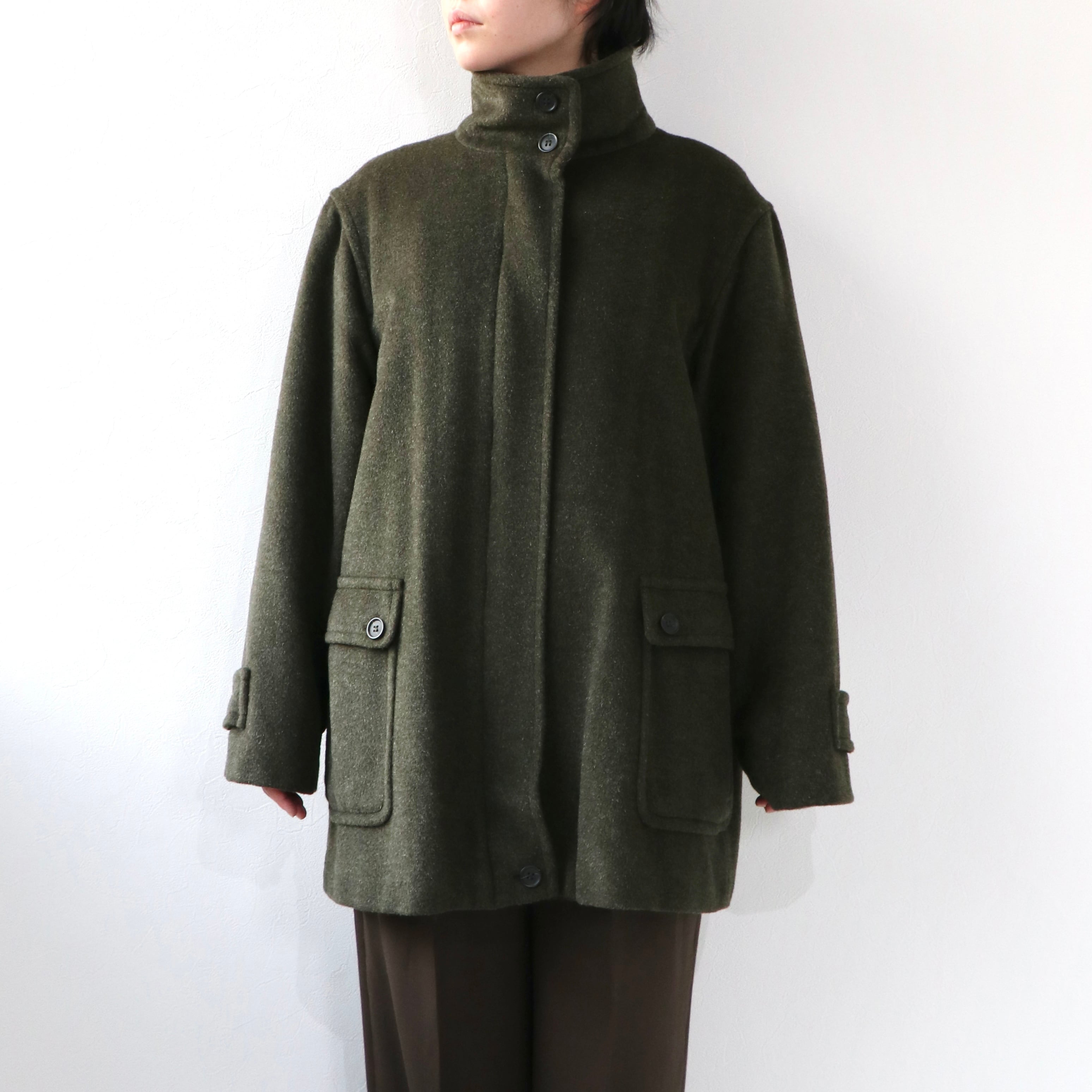 12/10掲載 Max Mara weekend アルパカ モヘア ミックス シャギーコート カーキ マックスマーラ