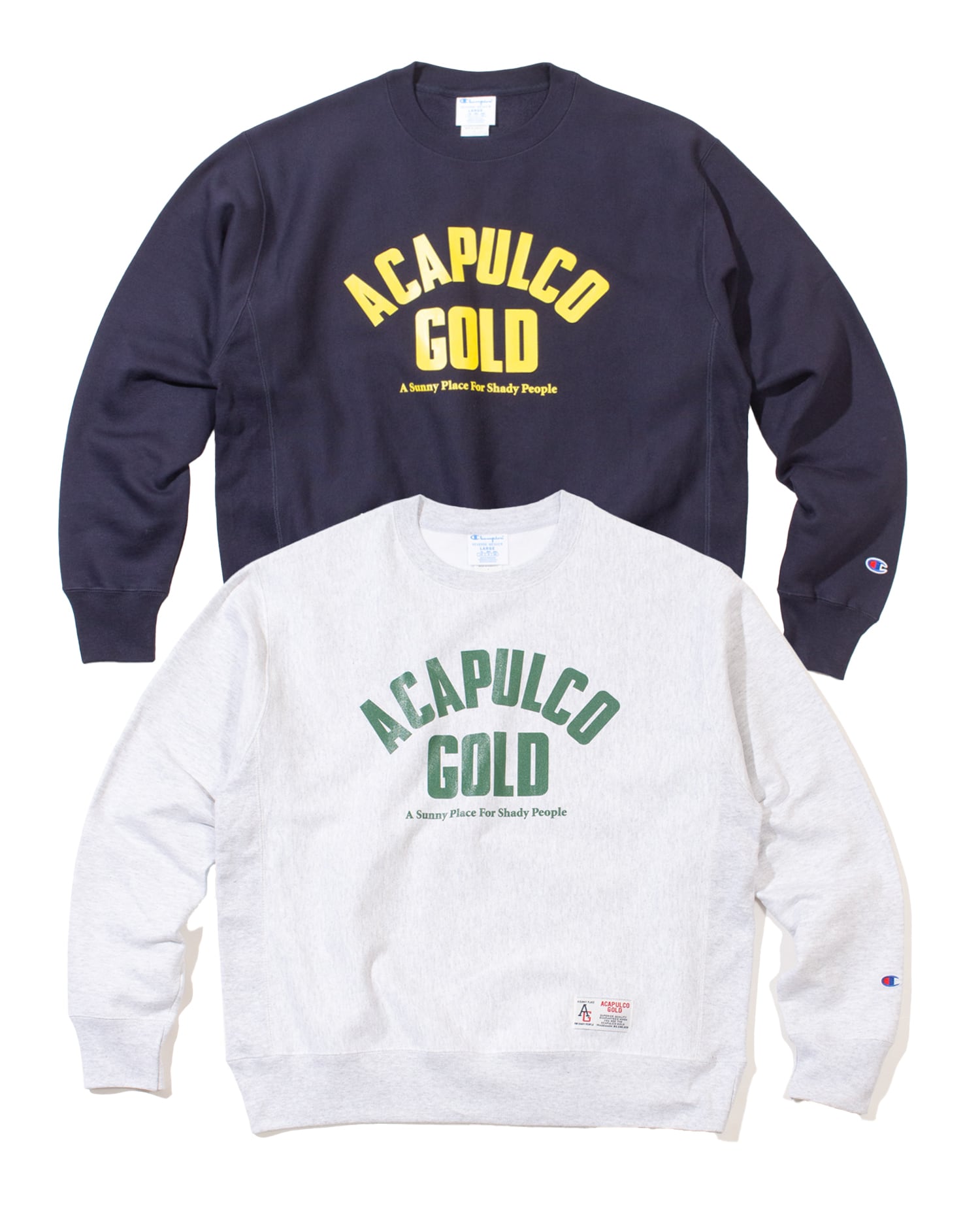 Acapulco gold|ARCH LOGO CREWNECK SWEATSHIRT -2 Color- "送料無料"