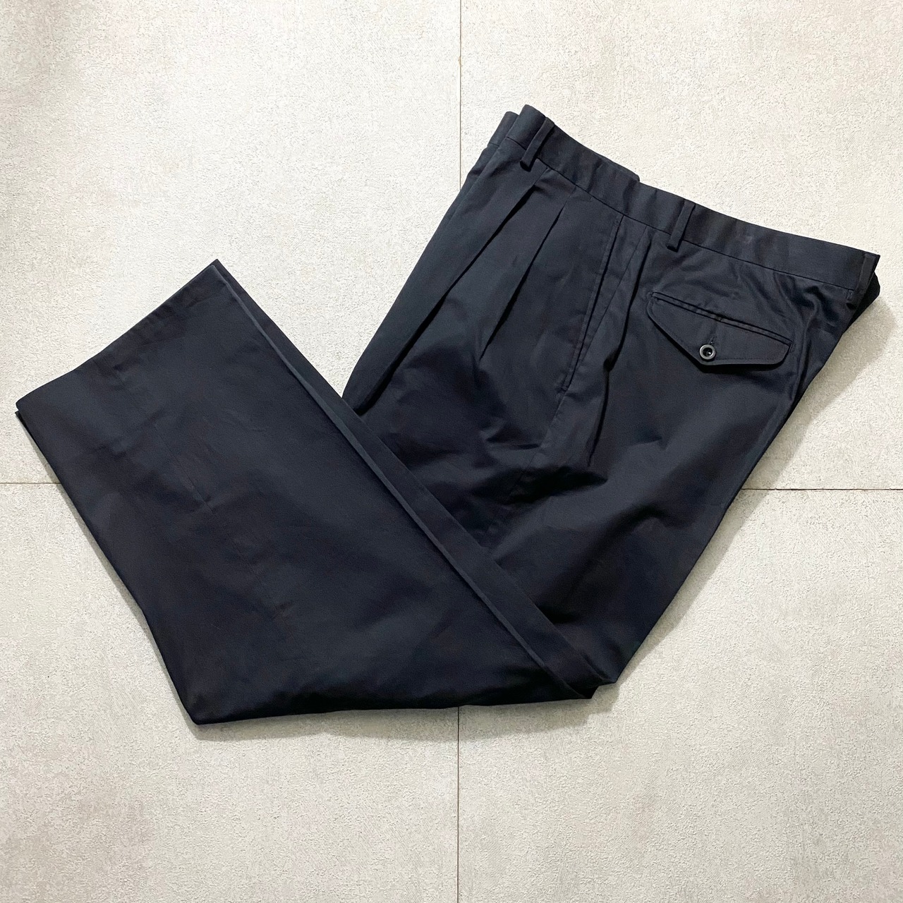 HERMES black tucked pants