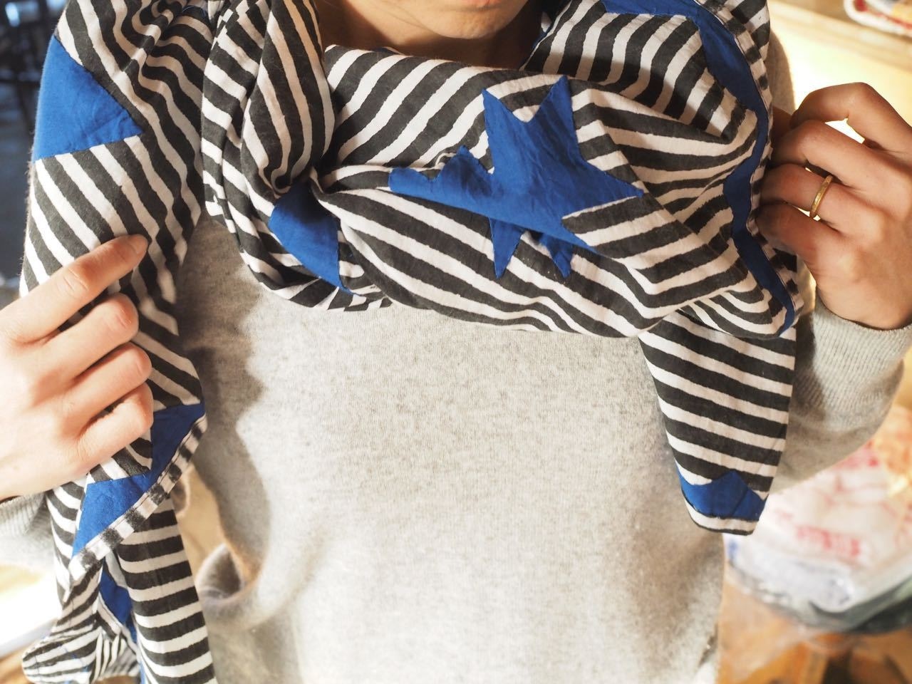 156ri055 patchwork star shawl