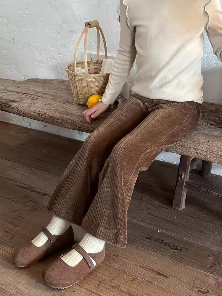 3color コーデュロイフレアパンツ