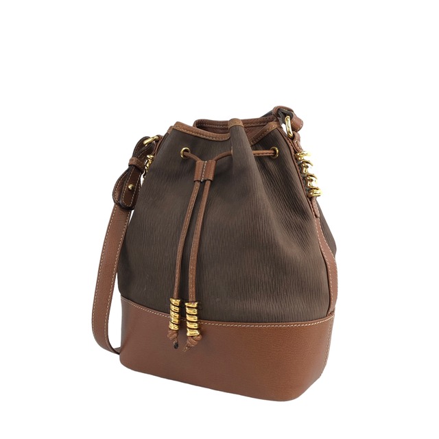 LOEWE ロエベ ベラスケス ツイスト レザー 巾着 ショルダーバッグ ブラウン vintage ヴィンテージ オールド vjmyaz