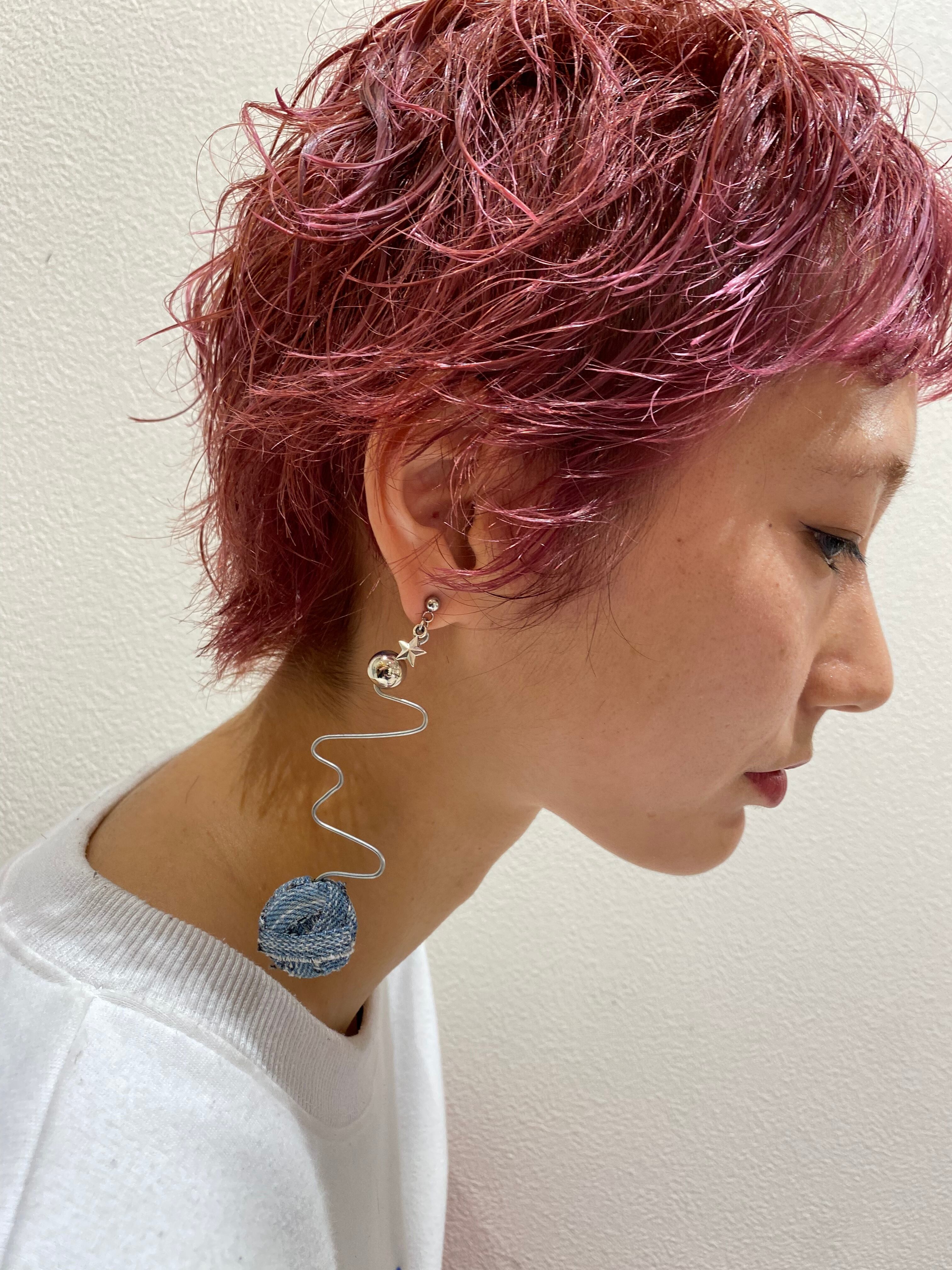 【Xmasセール】アマゾナイト×アメジスト＊ピアスNo.182 Xmasセール】アマゾナイト×アメジスト＊ピアスNo.182 No.160 星