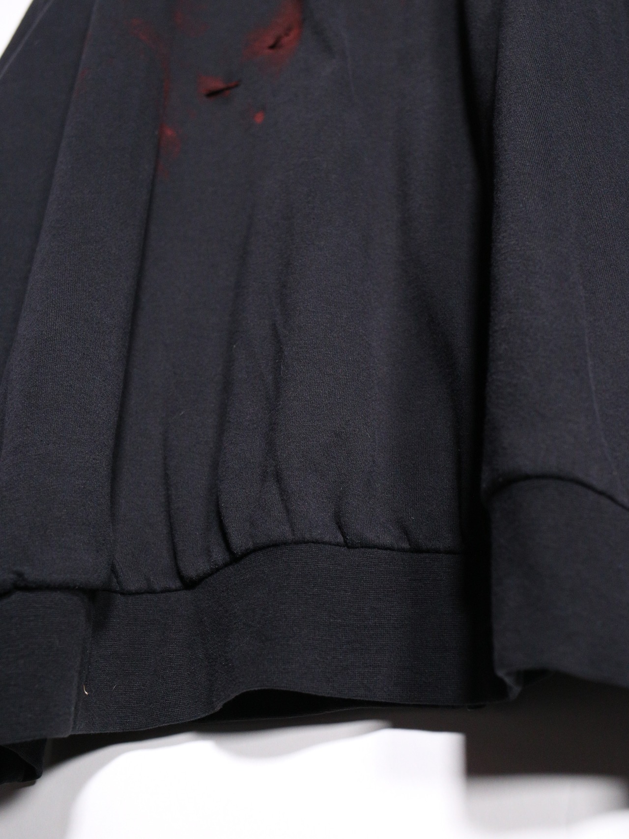 REMAKE / blood heart design zip-up foodie - 20