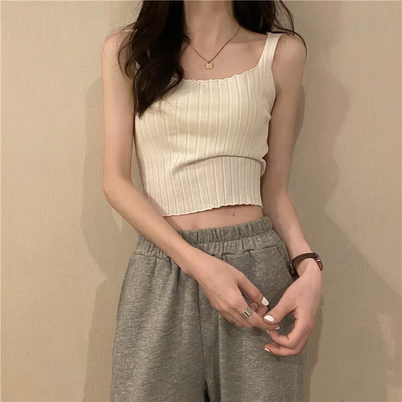 ホワイトサマーニット バックショートトップス 夏物 1号婦人94315724056