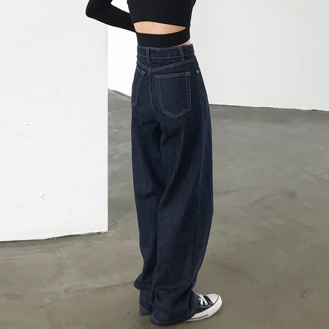 ハイウエストルーズデニム K0224