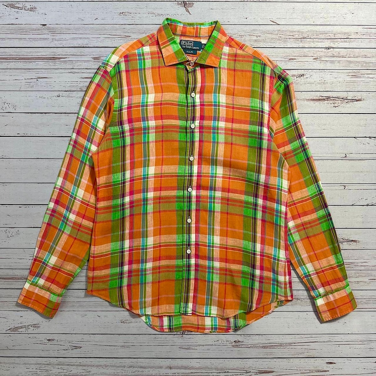 ラルフローレン POLO RALPH LAUREN size：L リネンシャツ 長袖 